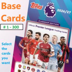 Topps Premier League 2026/27 Base Cards (#1-300) - Choose the cards you want