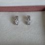 Pandora sparkly clear charm clips very good condition hallmarked Image 2