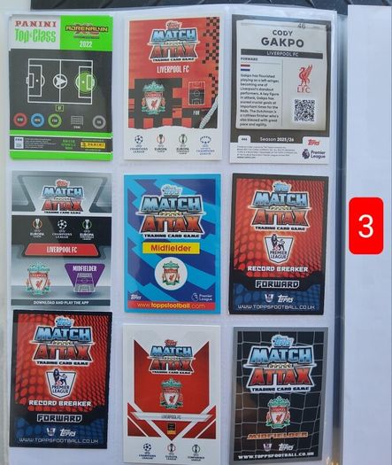 Liverpool Football Cards (shiny, Special, Etc)