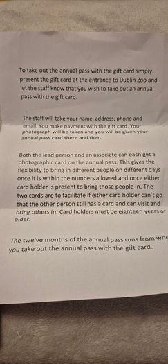 Dublin Zoo Annual Pass