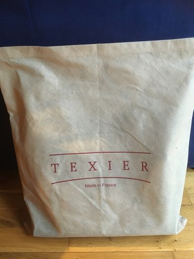 Vintage TEXIER Leather Briefcase Tote Bag