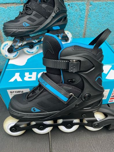 Story Fusion Adjustable Inline Skates with Leds