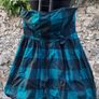 Atmosphere - Strapless Plaid Smock Puff Ball Mini Frock Dress Image 5