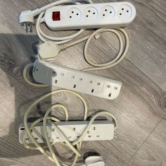 Set of 3 Extension Leads. UK/EU