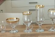 Vintage Gold-Rimmed Glassware