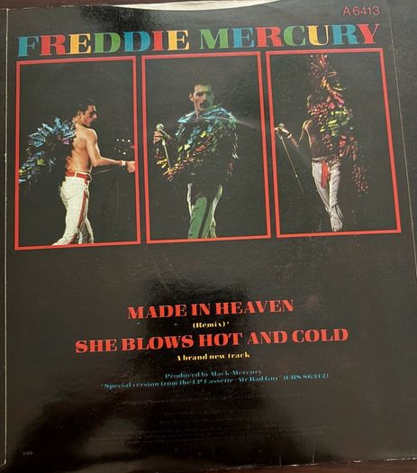 Freddie Mercury Made In Heaven Original UK 1985 7 inch Vinyl Single