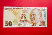 Turkey   50  Lira  2009  Pick  225a  AA PREFIX  SCARCE  ( Uncirculated )