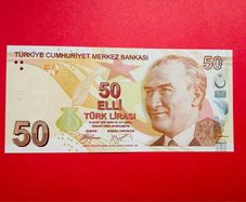 Turkey   50  Lira  2009  Pick  225a  AA PREFIX  SCARCE  ( Uncirculated )
