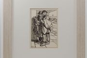 Pig Jobbers Jack B Yeats Antique Print 1912