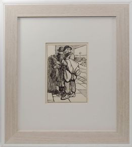 Pig Jobbers Jack B Yeats Antique Print 1912