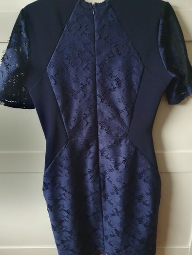 Oasis lace navy dress med