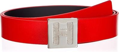 HUGO BOSS Women's Leather Belt 50480611, Bright Red621,  Size ( L / 95 ) and ( S / 75 )