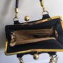 Vintage Gianni Versace Medusa Black Leather Handbag Image 9