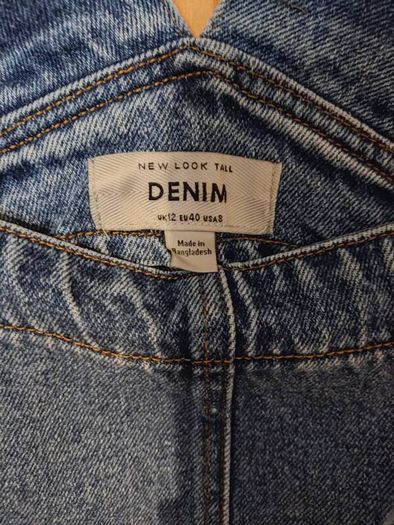 Denim dungarees dress