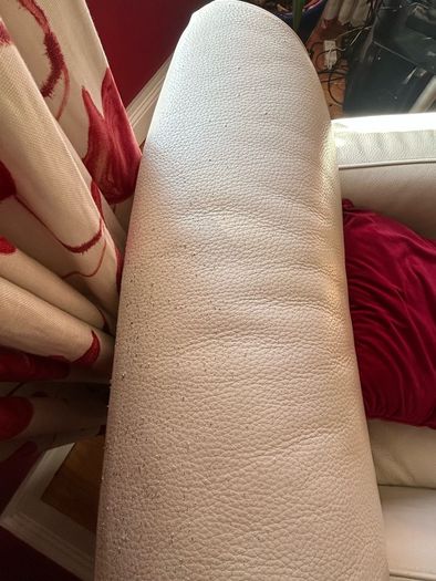 White leather Natuzzi couch set