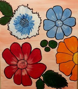 Original hand painted picture on canvas.