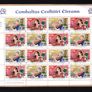 2001 Ireland 50th Anniversary of Irish Cultural Organisation/ Comhaltas Ceoltoiri Eireann Stamp Sheetlet Plate 1A1A1A1A Fine Used with Dublin CDS cancel of 14th March 2001 (First day of issued) on envelope extract Image 3