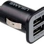 Usams Dual Port USB Car Fast Charger Black Image 2