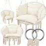 Hanging Swing Chair for Home Garden with Pillow Image 7