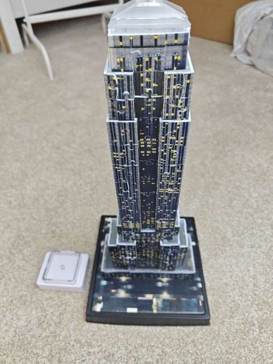 Empire State Building 216 Piece 3D Puzzle With Lights