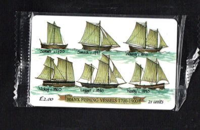 1994 Isle of Man UK2 Manx Fishing Vessels (Siemens - S30 (Module 34)) Phone Card Mint in Packaging