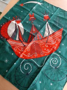 Vintage Italian silk scarf
