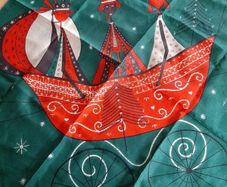 Vintage Italian silk scarf
