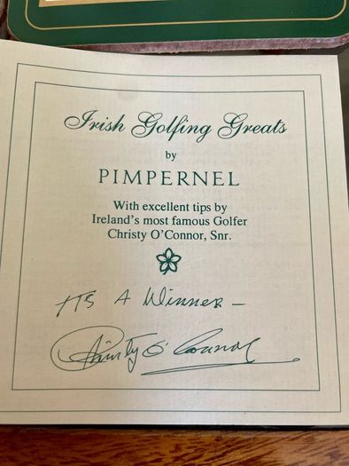 Six Irish Golfing Greats Pimpernel Irish Heritage Collection Coasters