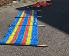4 x Pole Windbreak