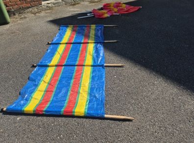 4 x Pole Windbreak