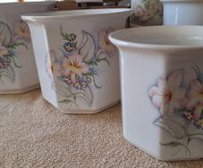 Set of 3 ceramic planters
