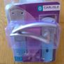 Serozzetta Tres Lever On Backplate Door Handle Lock 57mm C/C Satin Chrome Colour Sold In Pairs Image 4