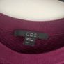 COS burgundy textured top size small Image 3