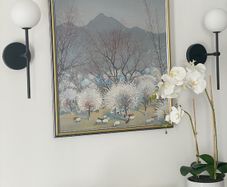 Contemporary Elegant Wall lights. Set of Two. As new.