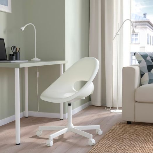 White Swivel Chair