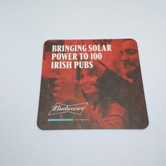 Budweiser : Bringing Solar Power To 100 Irish Pubs - Beer Mat/Coaster
