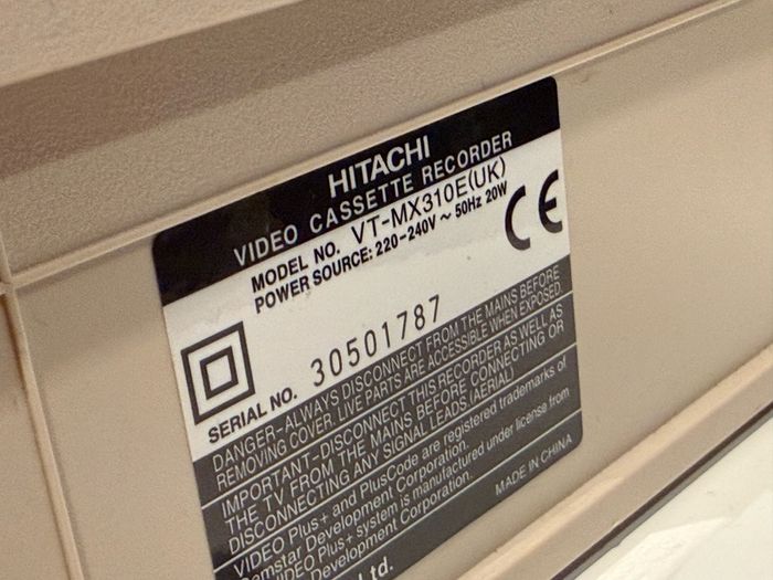 Hitachi VT-MX310E VHS Video Cassette Recorder