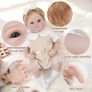 Reborn Baby Dolls 20 inch Vinyl Realistic Babies Doll Real Life Baby Dolls,Lifelike Dolls Girls Eyes Open, Includes Accessories and 2 Outfits,Gift for Kids 3+ Image 6