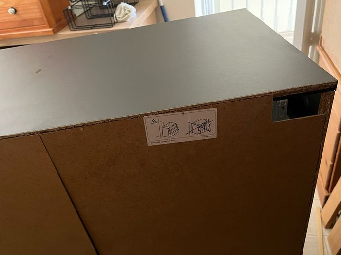 2 x IKEA BRIMNES 3-drawer chest in black