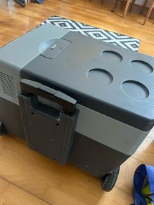 Halfords Advanced Portable Fridge Freezer on wheels with handle -22oC to +10oC