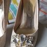 Gold special occasion heels (Roland Cartier) Image 5