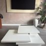 White Kave Home Large Coffee Table (Expandable) Image 4