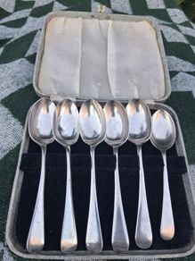 6 X Cooper Brothers Teaspoons (143 grams)