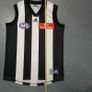 Collingwood (S) Aussie Rules Shirt Jersey AFL Oz Australian adidas Vest Guernsey Vintage Retro Small Magpies Image 7