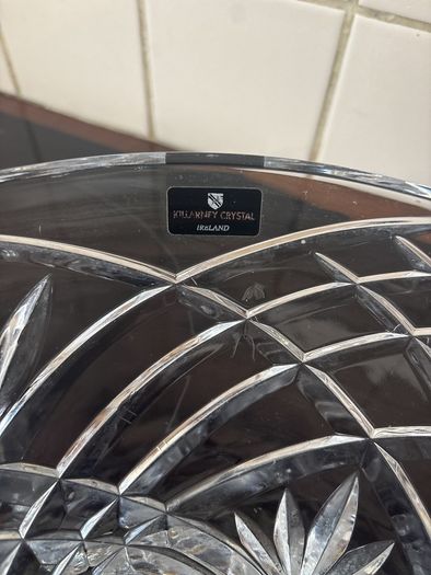 Killarney Crystal bowl plate