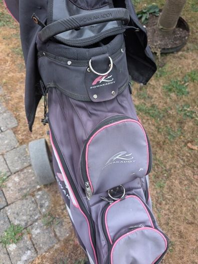 ladies Golf clubs and trolley