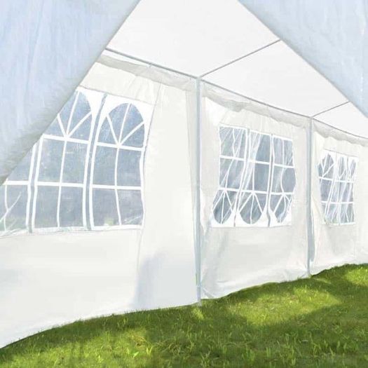 Gazebo Canopy  Party Tent  3m x 6m White