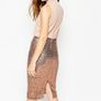Fabulous Crop Top Midi Sequin Skirt Dress Size 12 Image 3