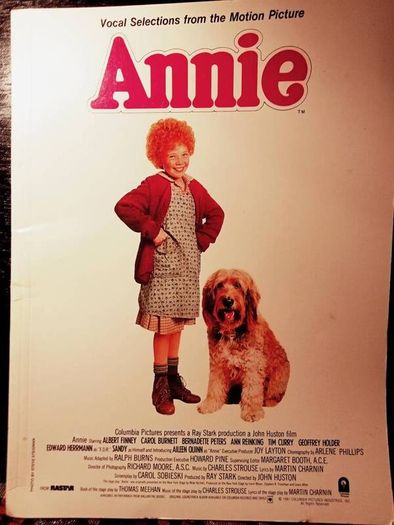 1981. Annie. Vocal Selections From The Motion Picture.