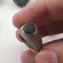 15 Mixed Vintage Rings Antique Style Brass Glass & Stone Collectible Ring Lot Image 4